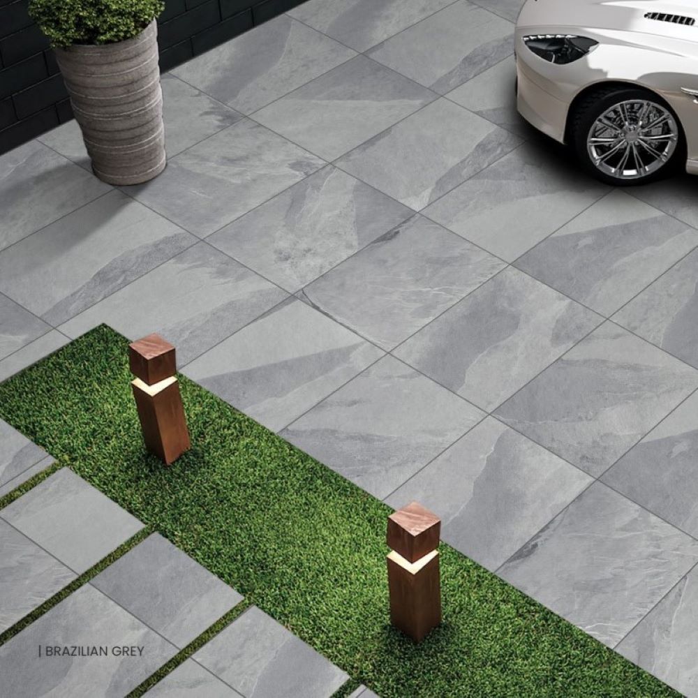 Brazilian grey outdoor porcelain tiles