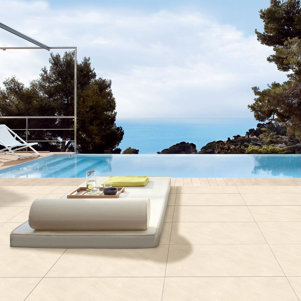Austin ivory outdoor porcelain tiles