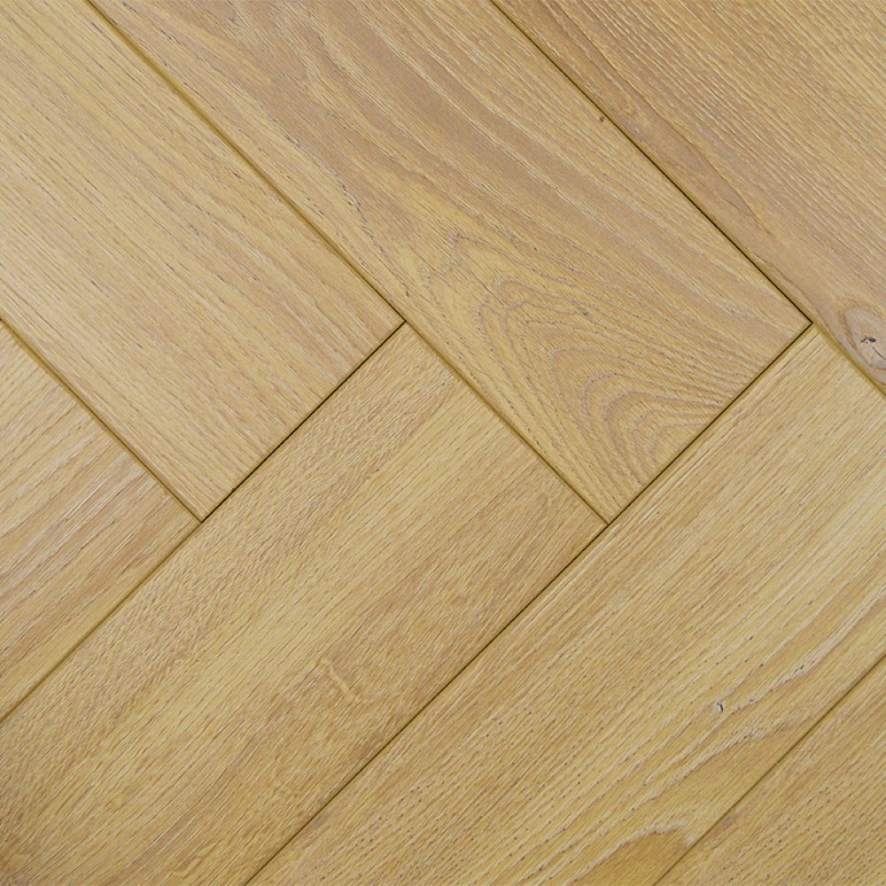 Sandy oak herringbone close-up
