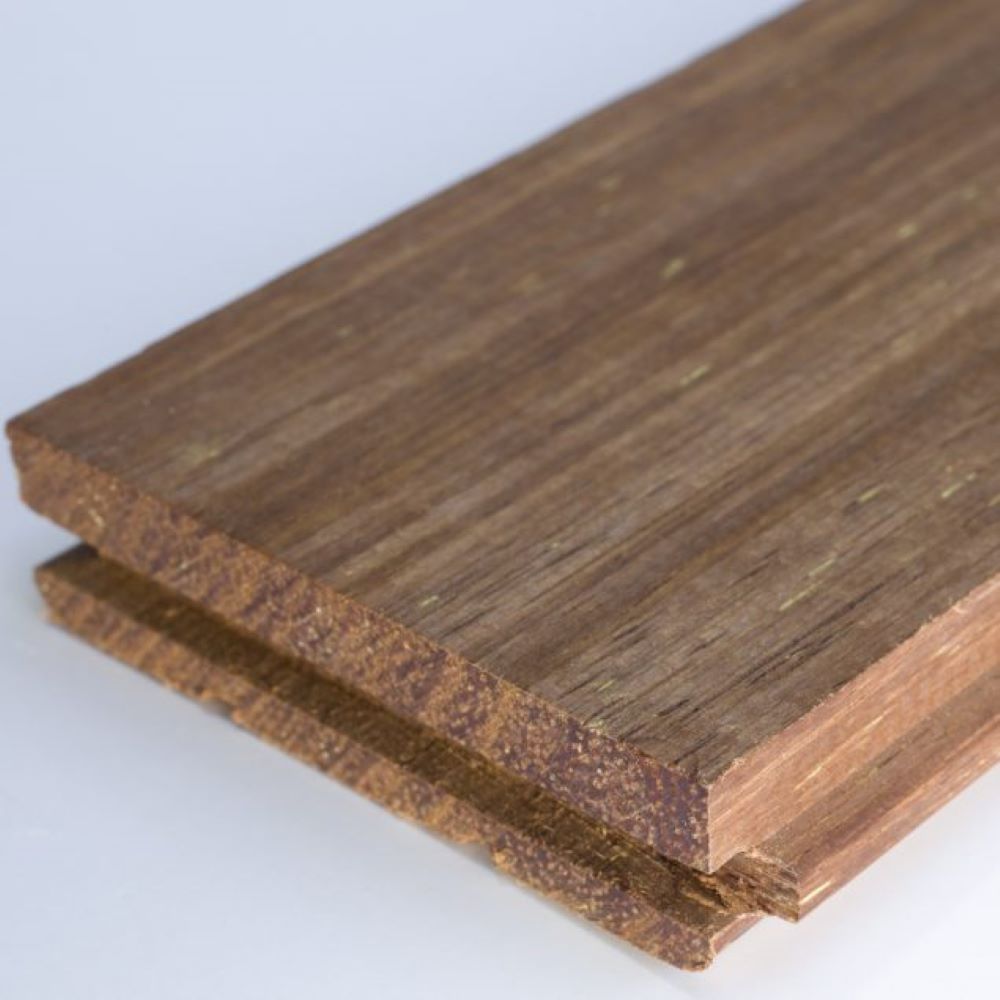 Detail of wood flooring being installed