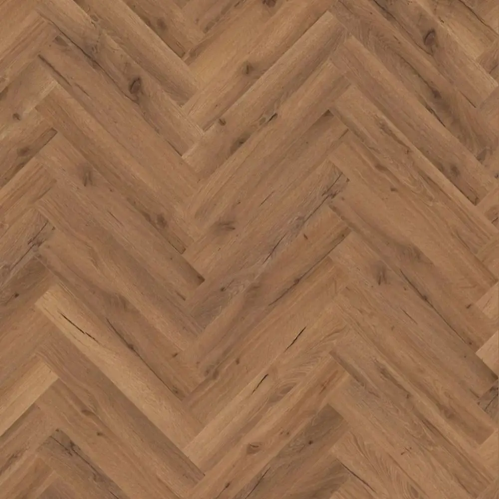 Smoked oak herringbone floor