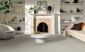 Different flooring samples in a modern interior