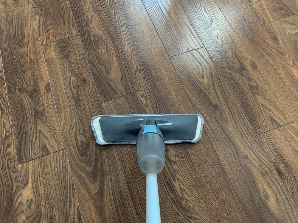 Maintaining engineered wood floor with regular gentle care