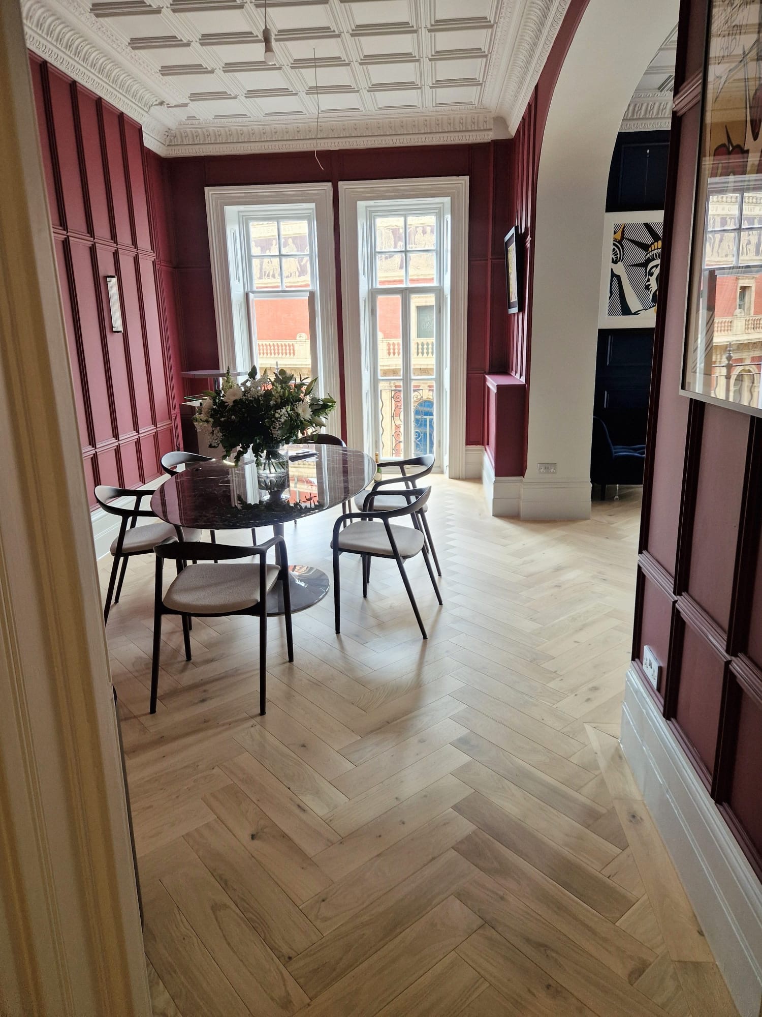 Engineered wood with a warm, premium residential finish