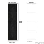 Berry Alloc Wall & Water Shower Panel Black Velvet