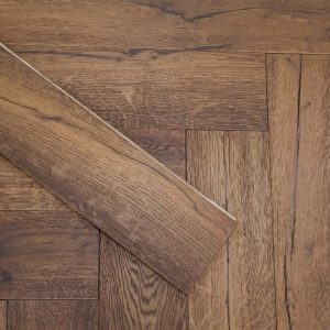 Oxford Herringbone Antique Brown Oak 14 x 125 x 600 (mm)