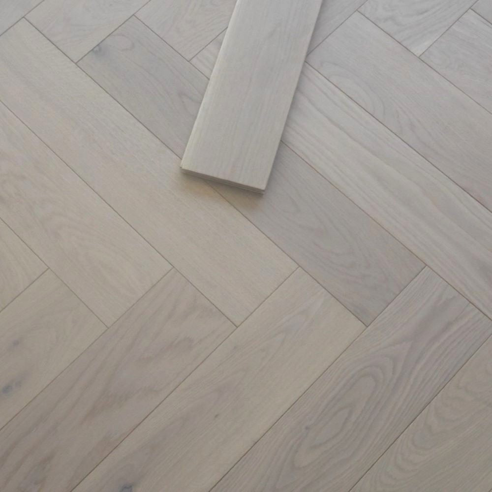 Oxford Herringbone White Oiled Oak 14 x 125 x 600 (mm)