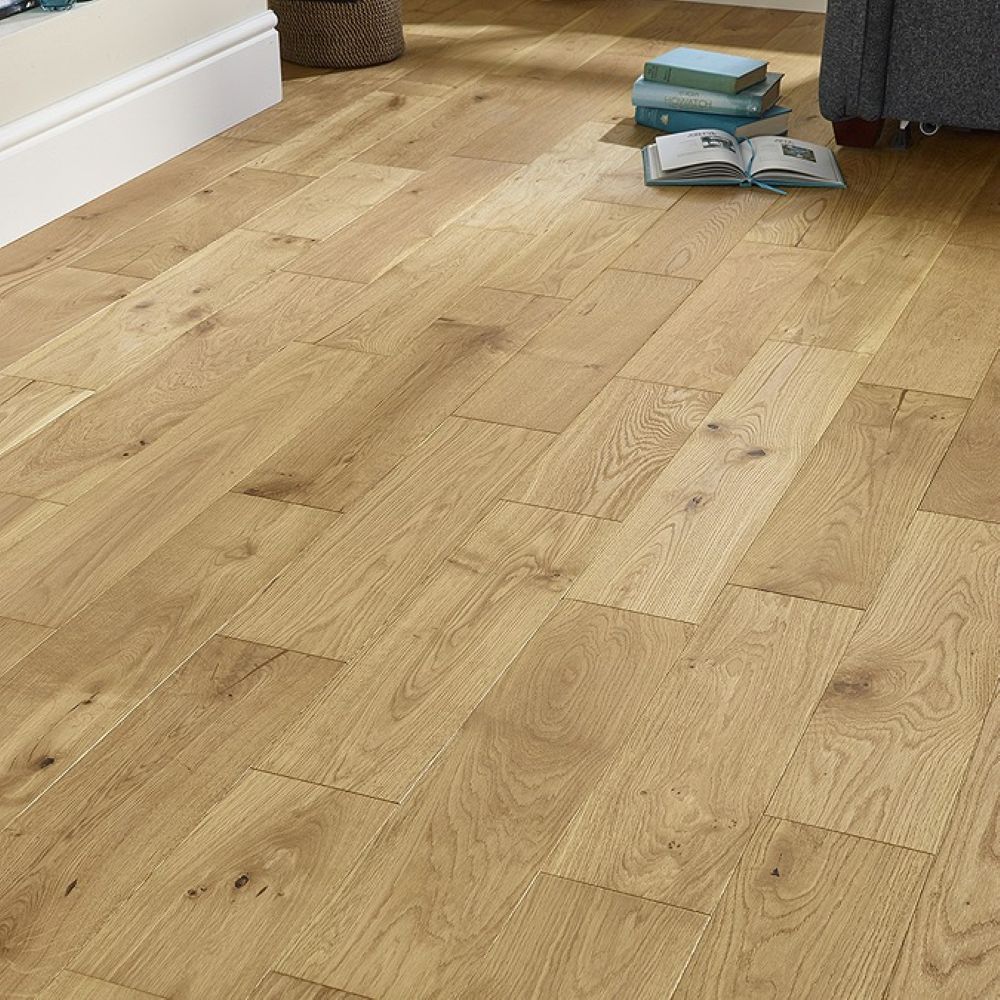 Windsor Solid Brushed Oak Wood Flooring 18 x 150 (mm)