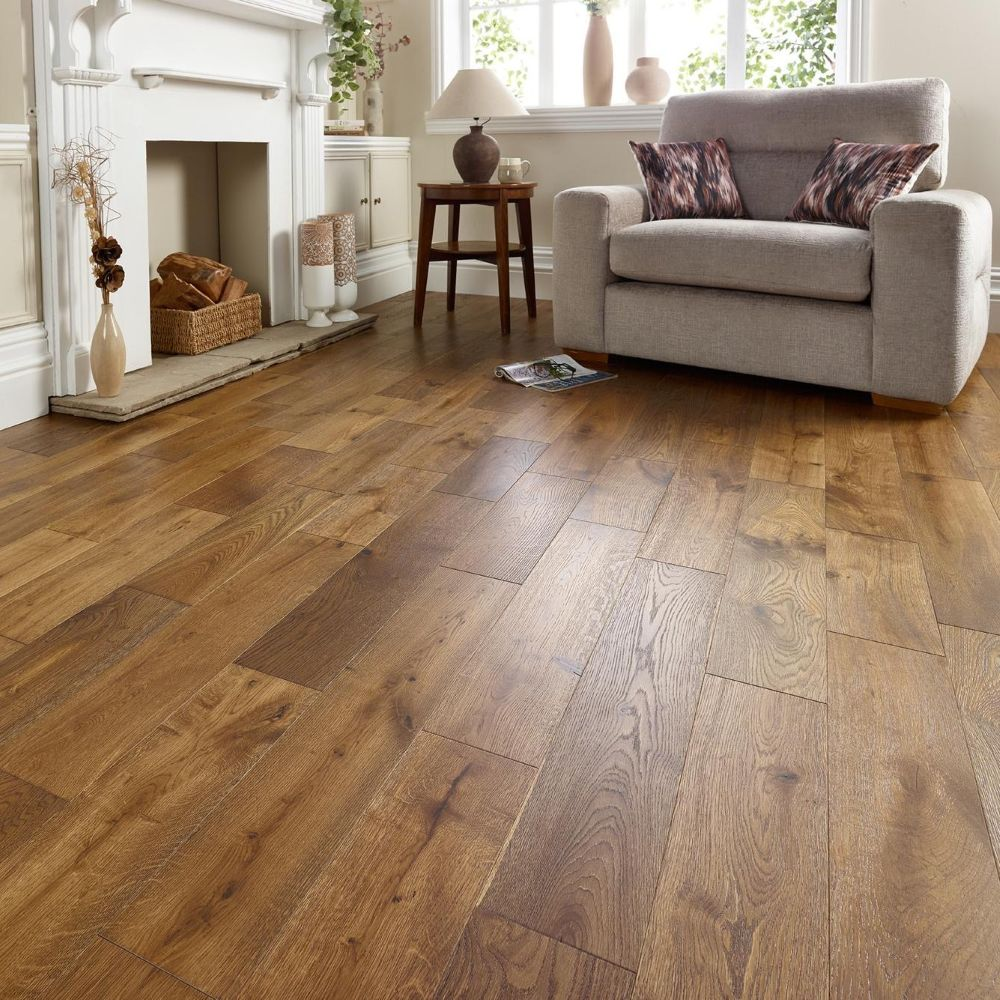 Windsor Solid Smoked Oak Wood Flooring 18 x 150 (mm)