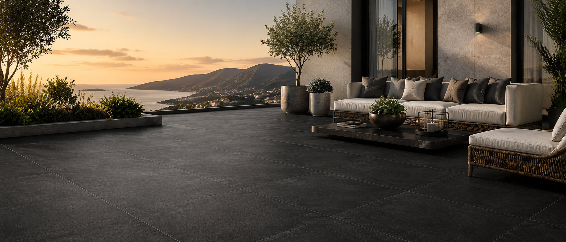 Black Outdoor Tiles