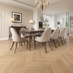 Chevron Raw Oak Wood Flooring 14 x 90 x 510 (mm)